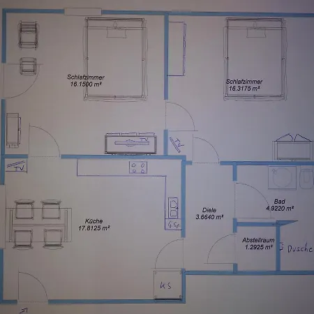 Gaestewohnung Schlossblick グレーディヒ